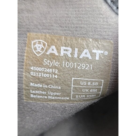 Ariat Boots Womens Black Suede Western Pull On Rubber Sole Size 8.5B - Picture 9 of 12